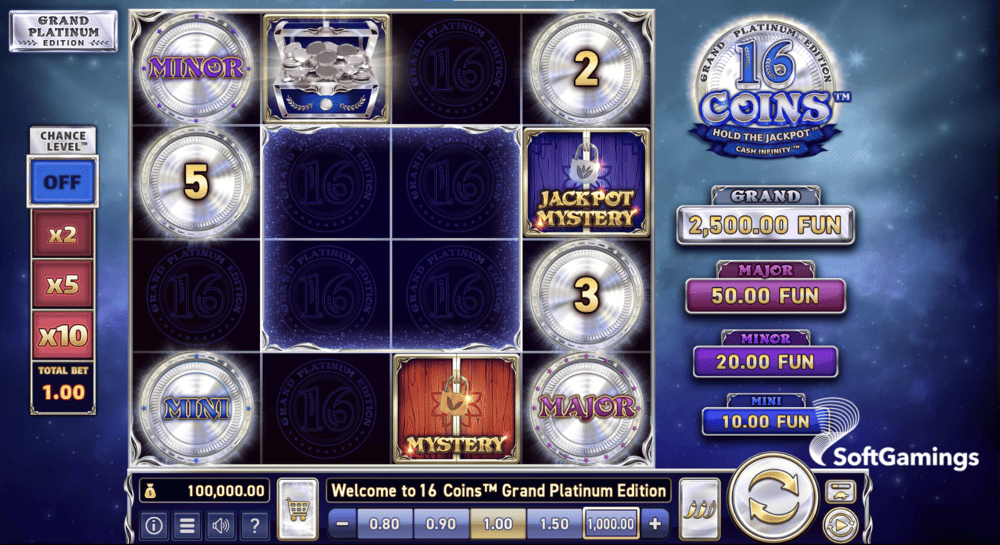 16 Coins™ Grand Platinum Edition