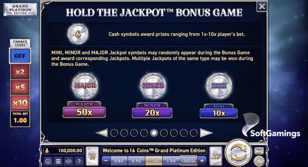 16 Coins™ Grand Platinum Edition